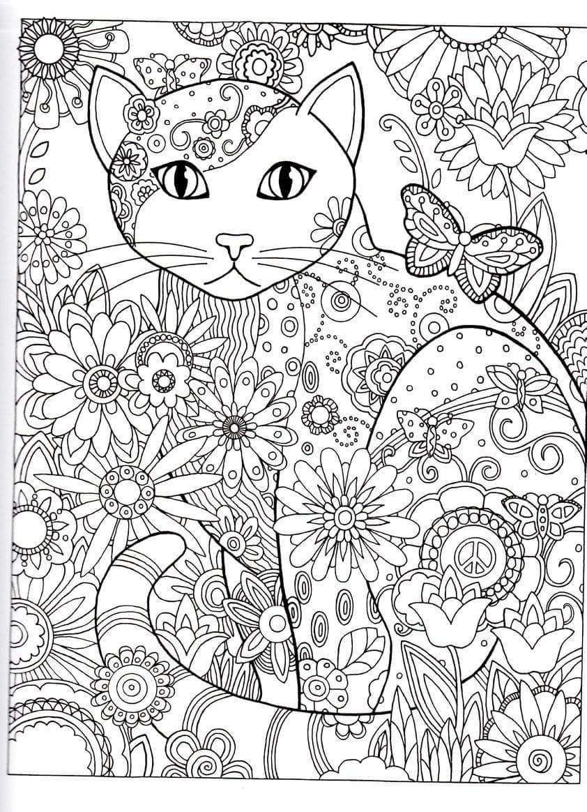 80 Printable Realistic Cat Coloring Pages 14