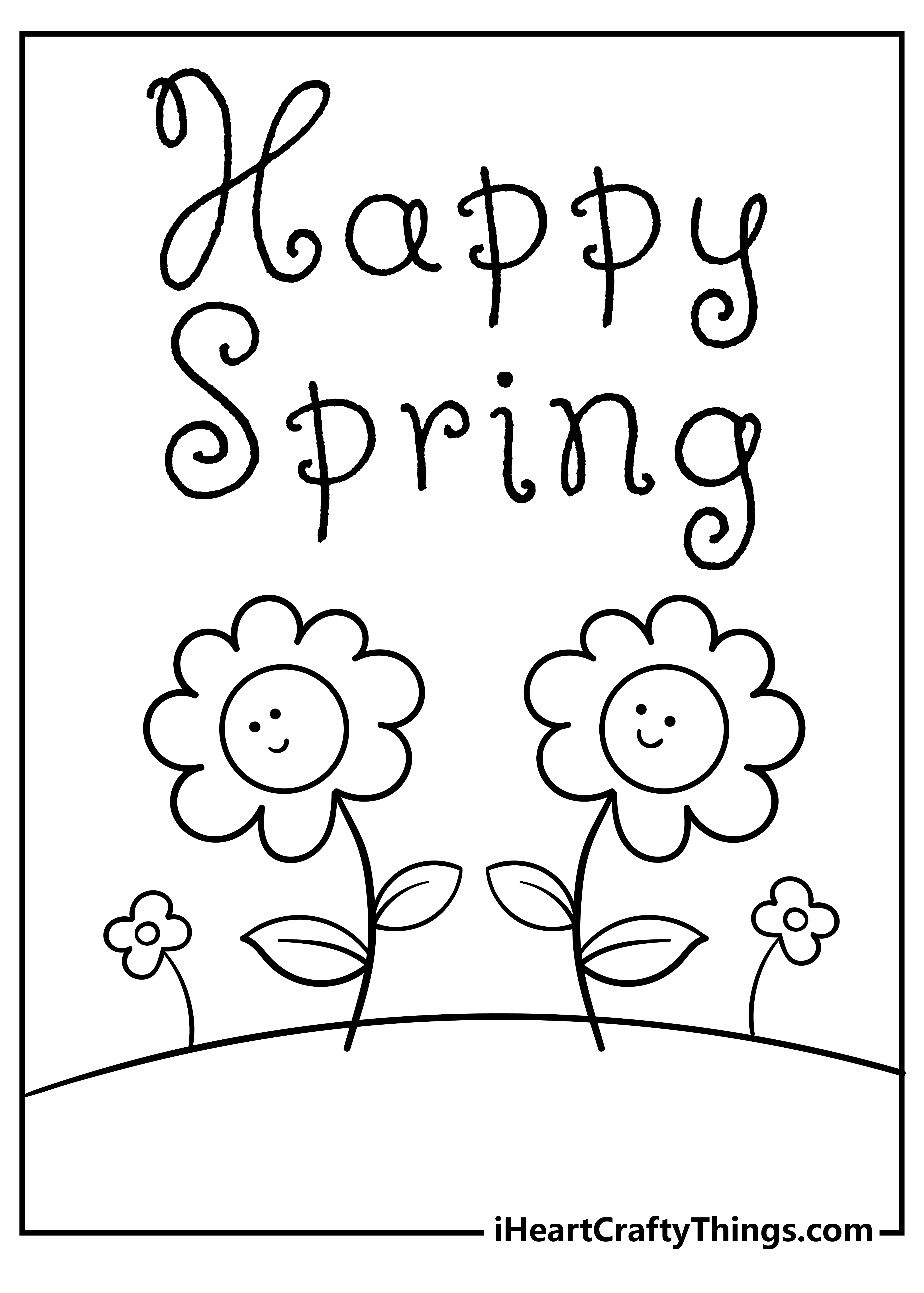 80 Printable Spring Scenes Coloring Pages 57