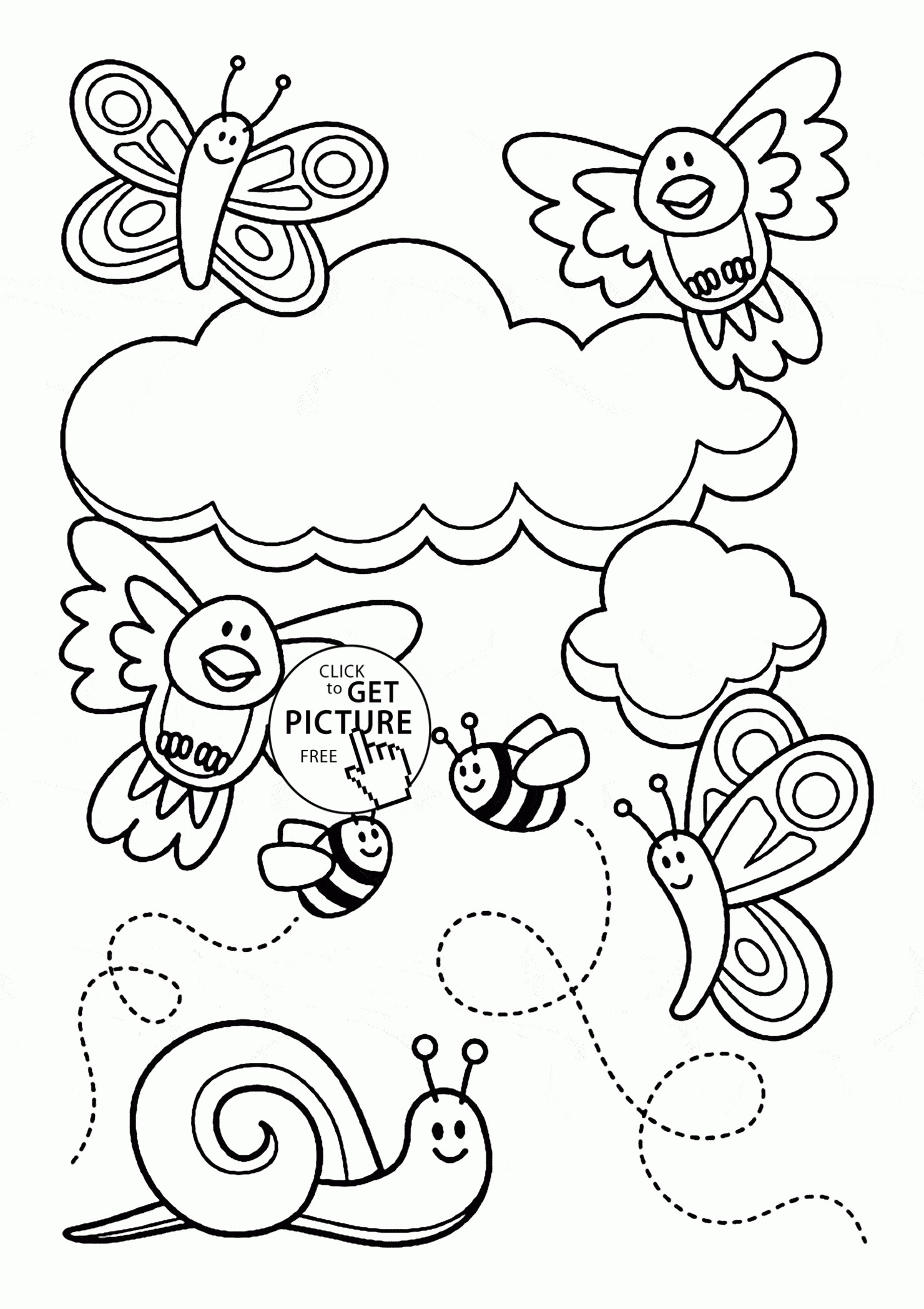 80 Printable Spring Scenes Coloring Pages 58