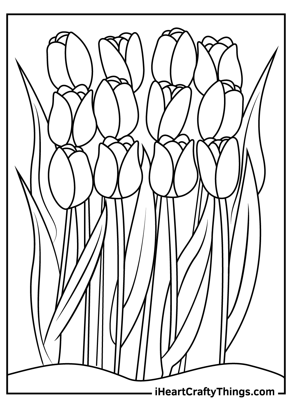 80 Printable Tulip Coloring Pages 65