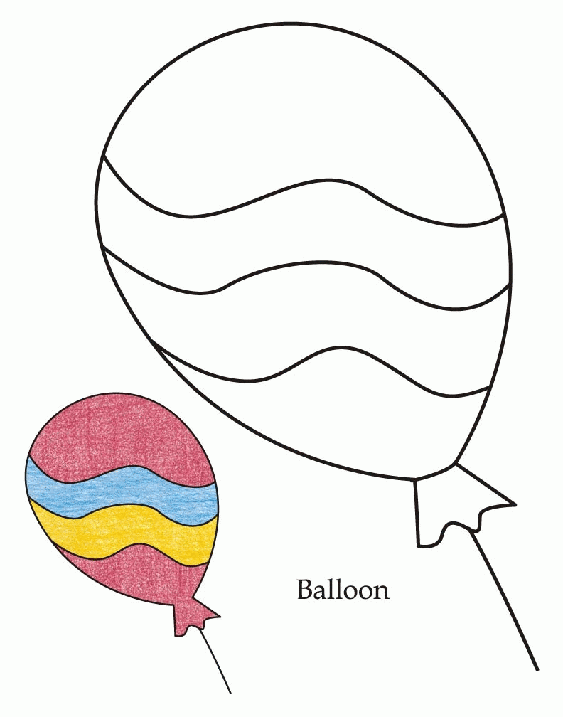 90 Printable Balloon Coloring Pages 24