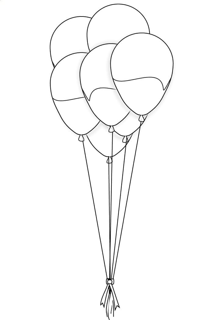 90 Printable Balloon Coloring Pages 30