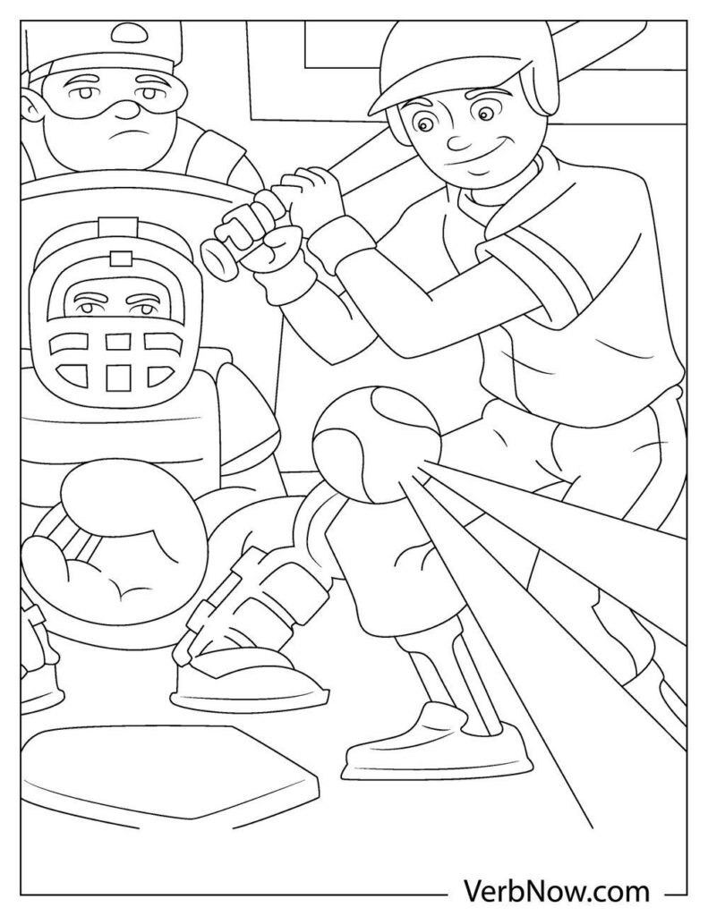 90 Printable Baseball Coloring Pages 77