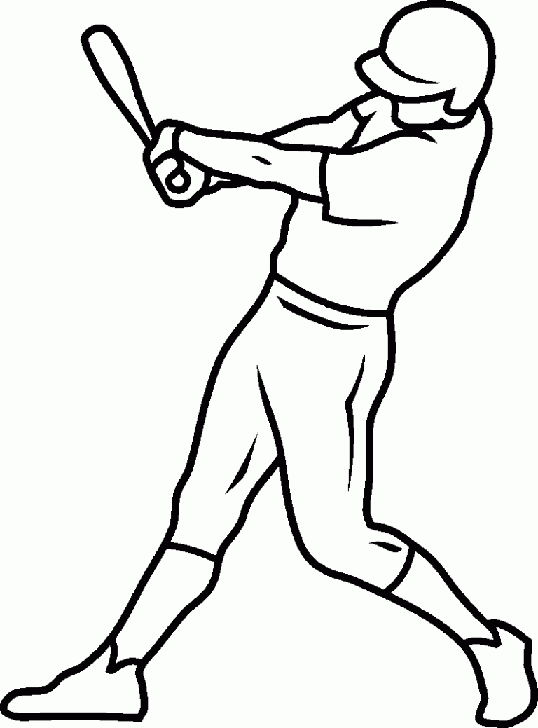 90 Printable Baseball Coloring Pages 78