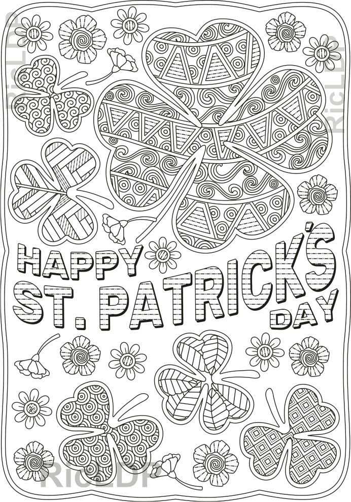 90 Printable Saint Patricks Day Coloring Pages 80