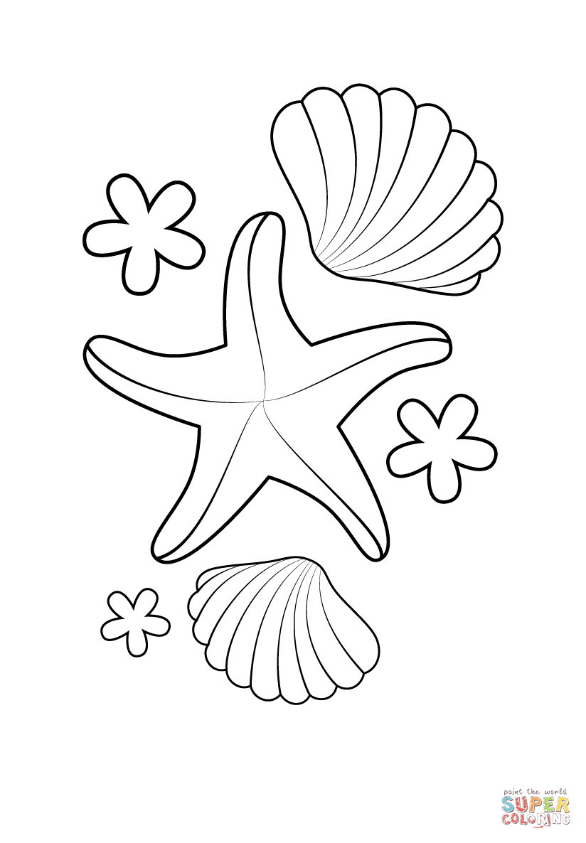 90 Printable Starfish Coloring Pages 82