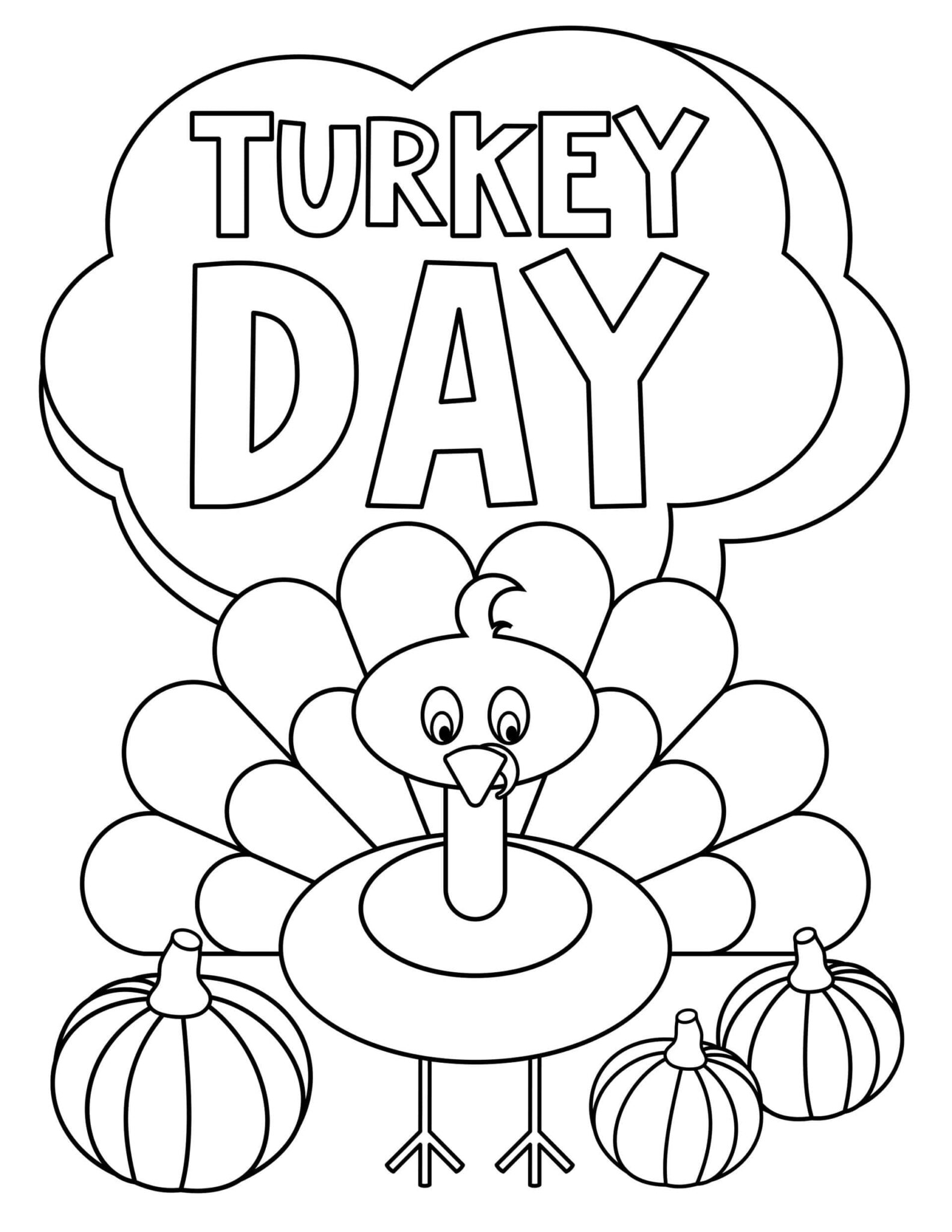 90 Thanksgiving Printable Coloring Pages 24