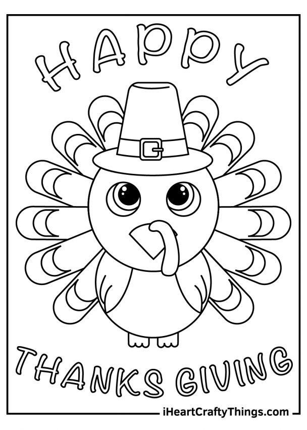 90 Thanksgiving Printable Coloring Pages 27