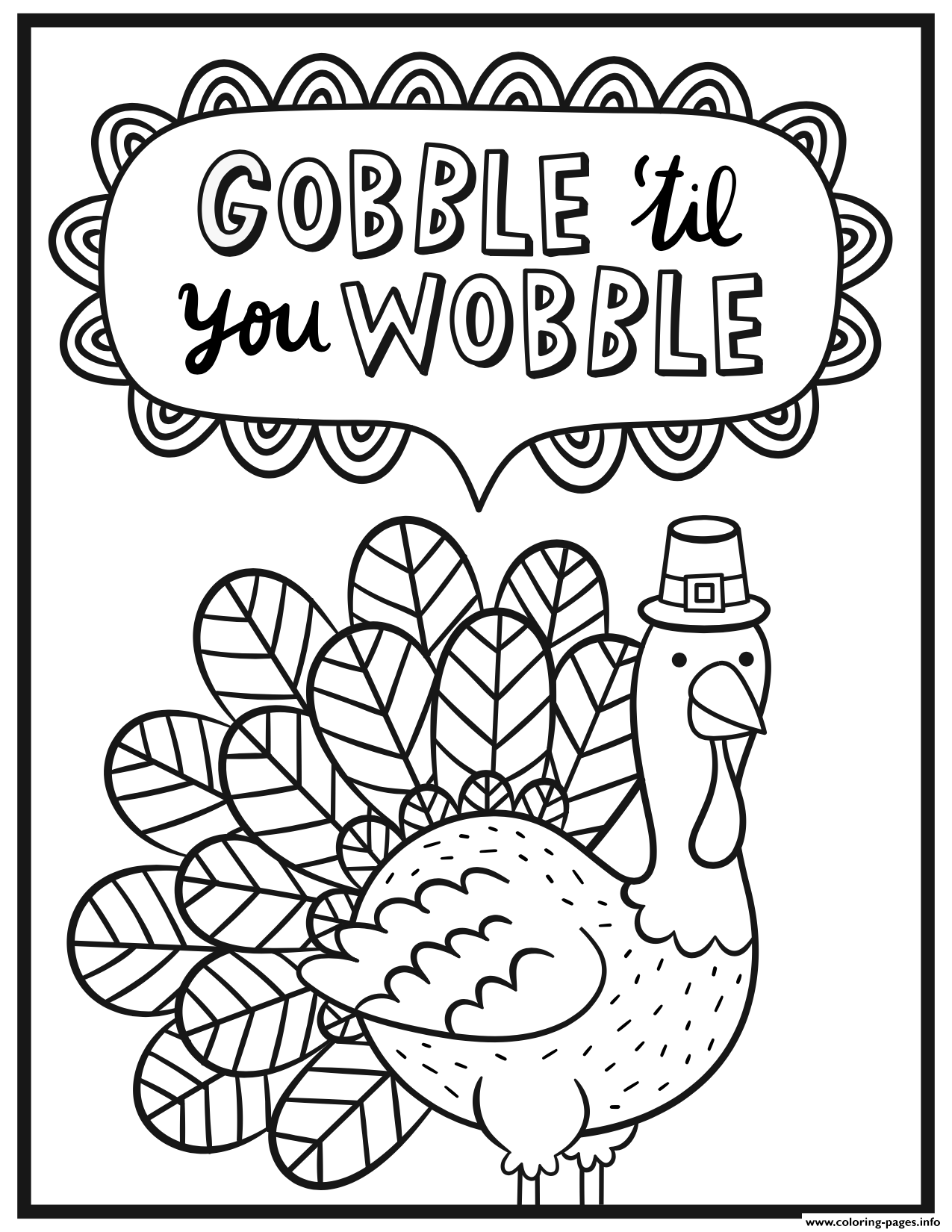 90 Thanksgiving Printable Coloring Pages 28