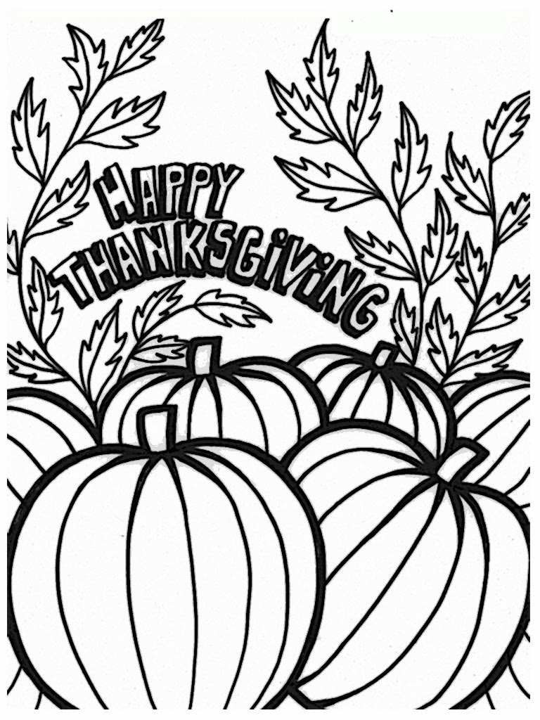 90 Thanksgiving Printable Coloring Pages 30