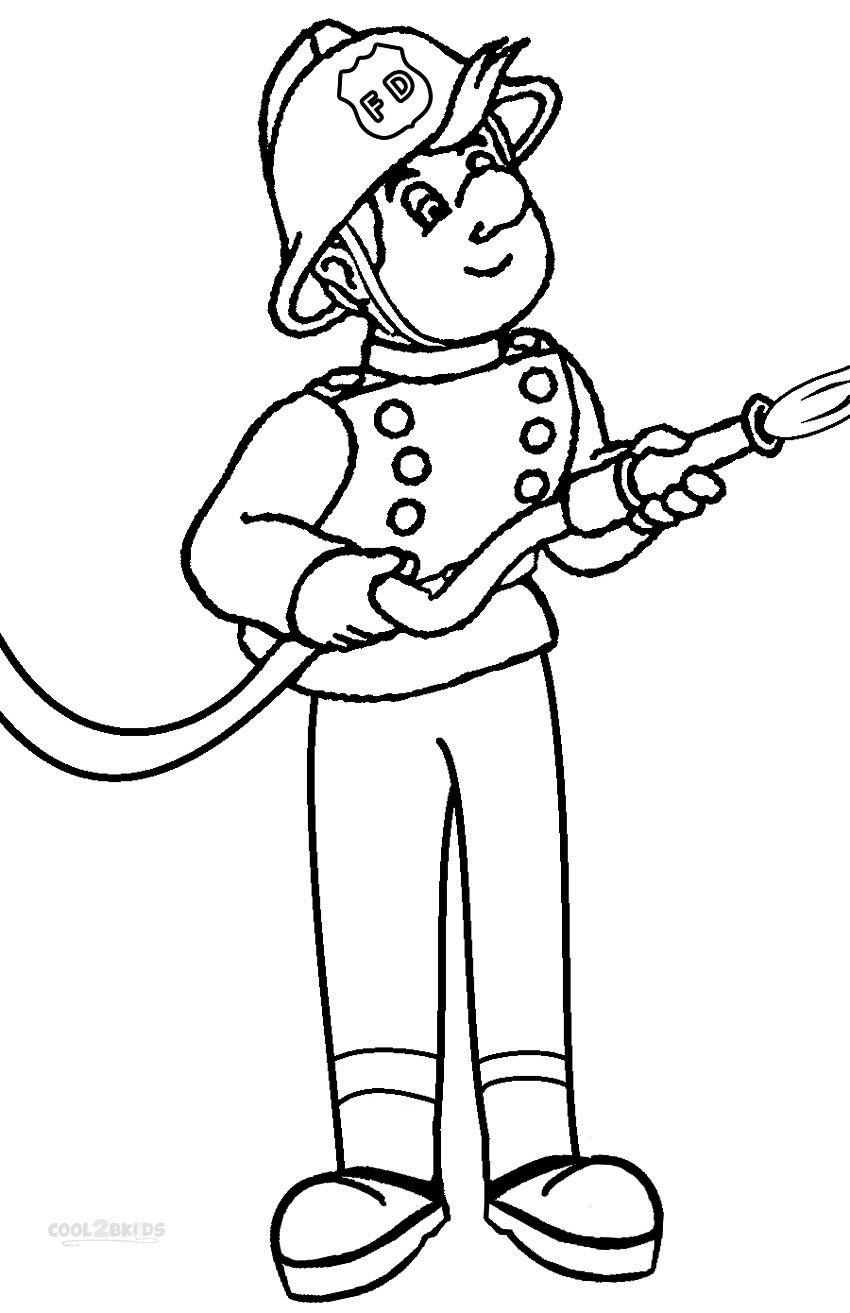 60 Printable Fireman Coloring Pages 19