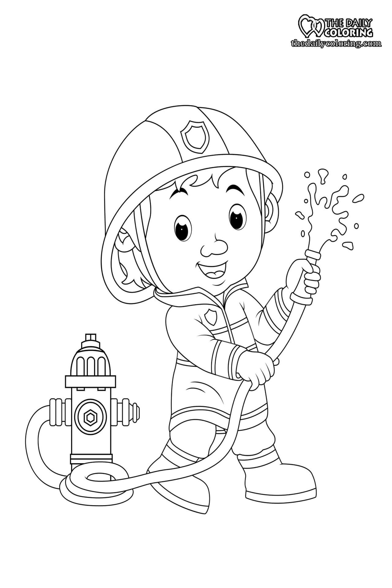 60 Printable Fireman Coloring Pages 26