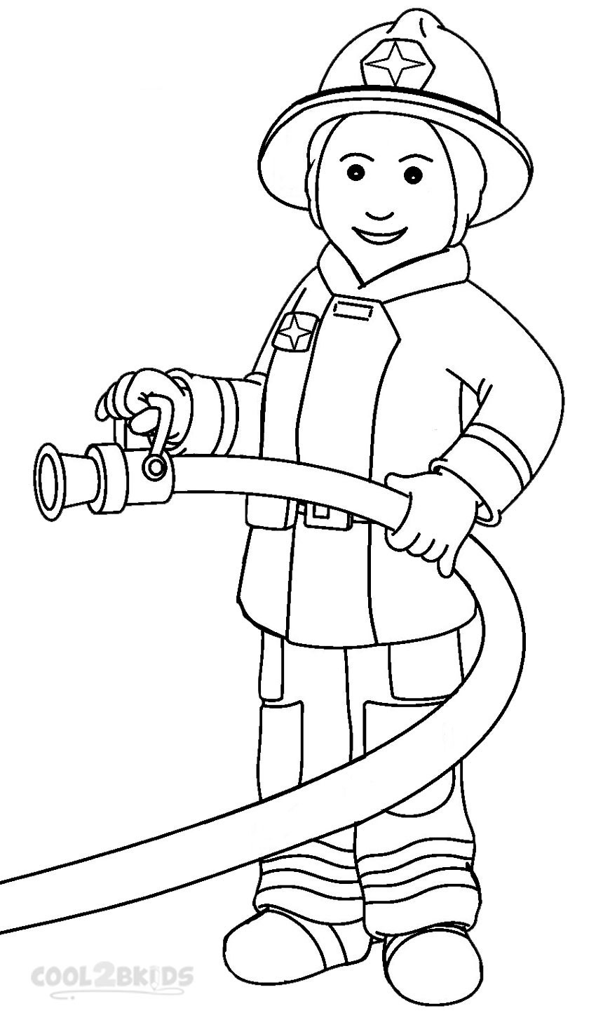 60 Printable Fireman Coloring Pages 27