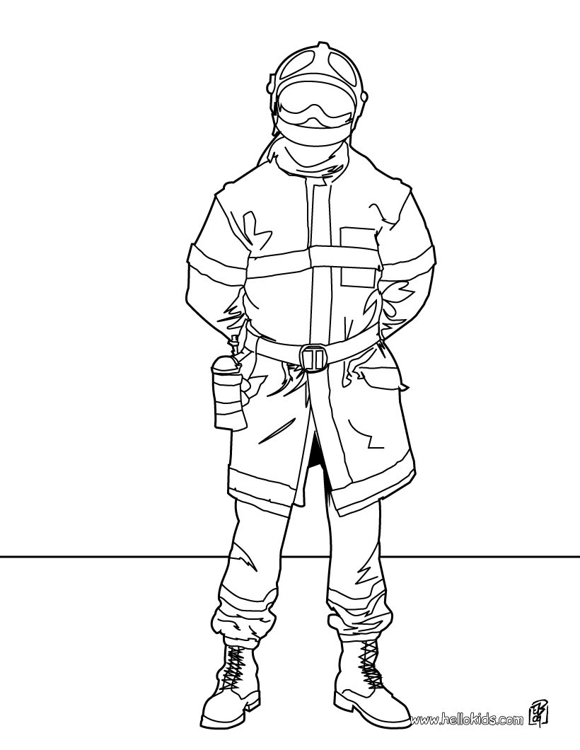 60 Printable Fireman Coloring Pages 3