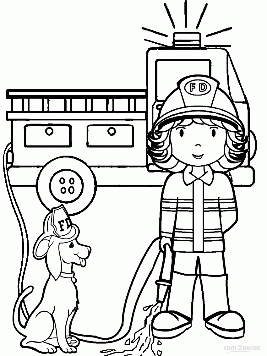 60 Printable Fireman Coloring Pages 4