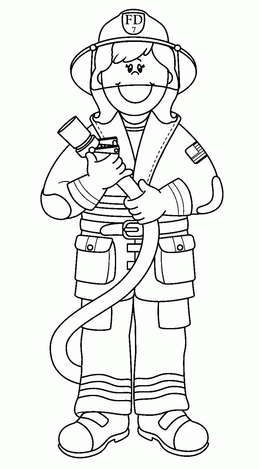 60 Printable Fireman Coloring Pages 48