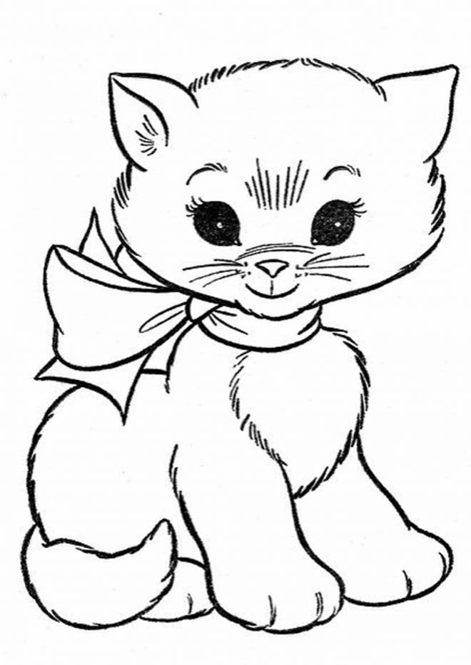 60 Printable Kitty Cat Coloring Pages 34