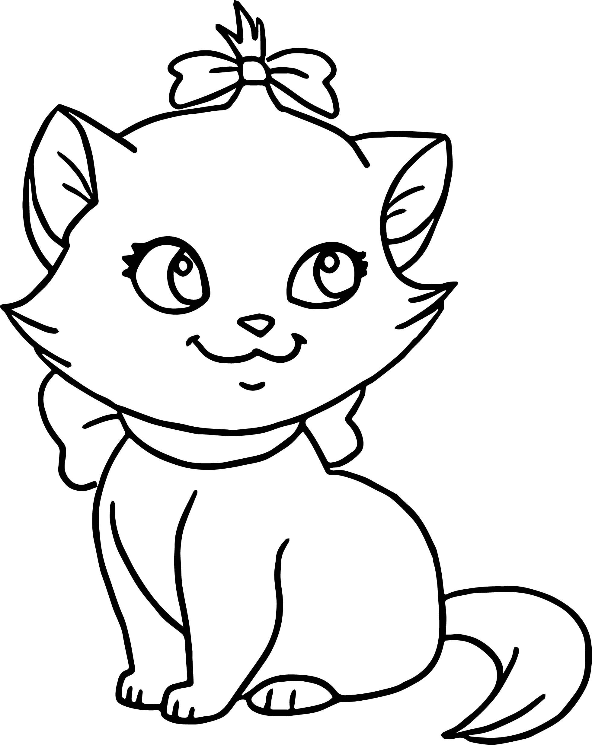 60 Printable Kitty Cat Coloring Pages 35