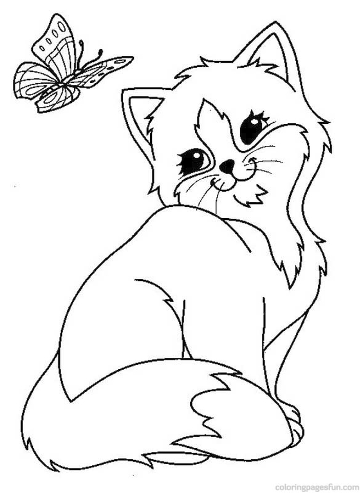 60 Printable Kitty Cat Coloring Pages 36