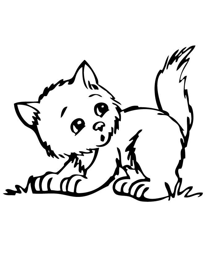 60 Printable Kitty Cat Coloring Pages 37