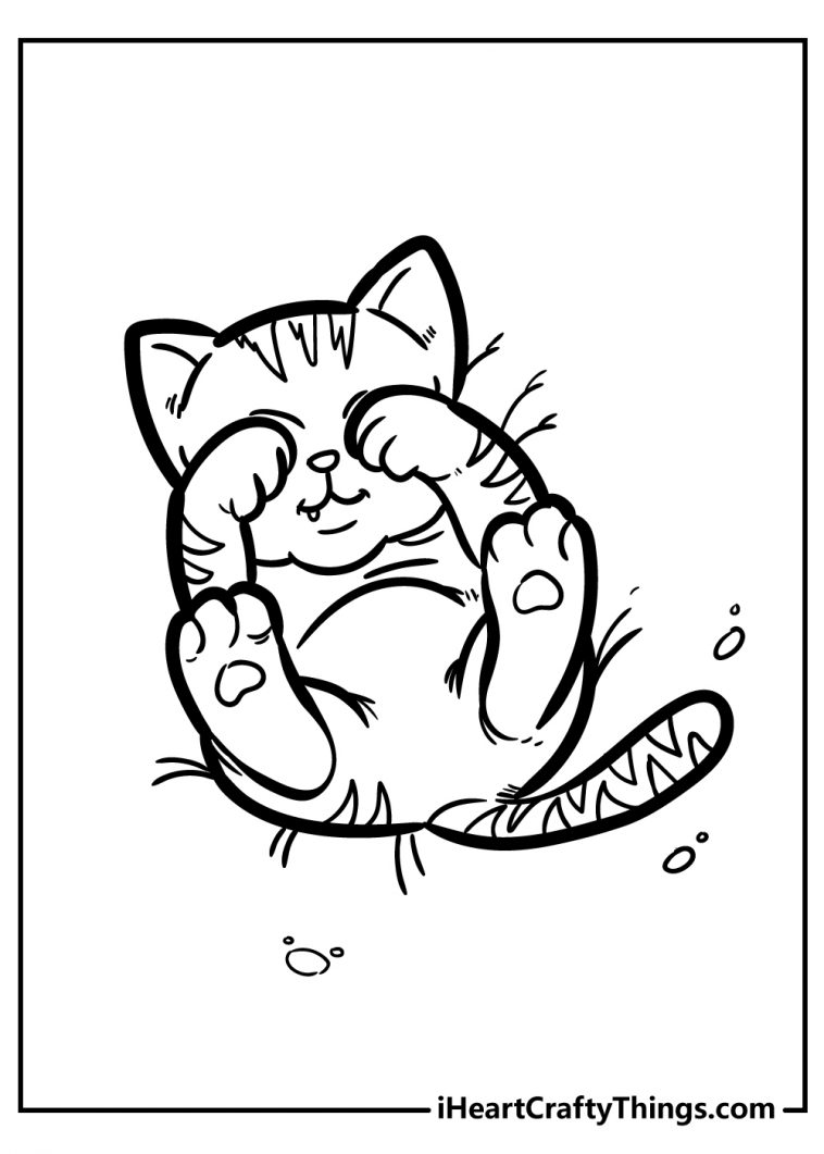 60 Printable Kitty Cat Coloring Pages 38