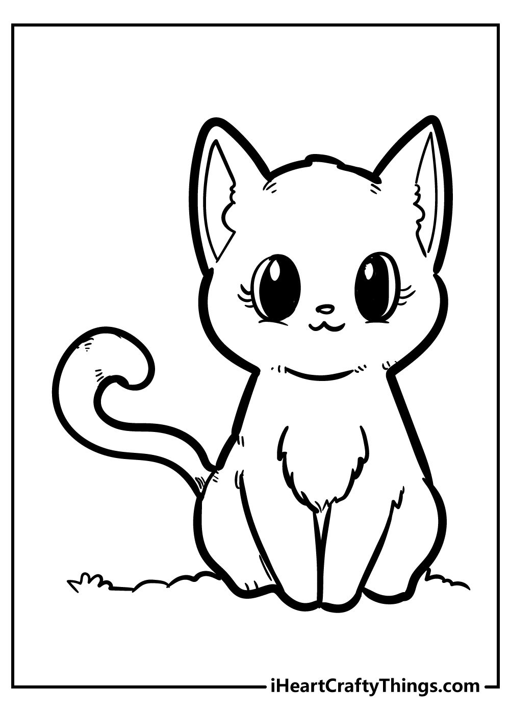 60 Printable Kitty Cat Coloring Pages 45