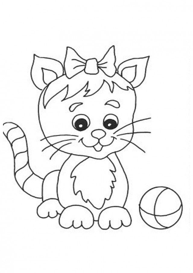 60 Printable Kitty Cat Coloring Pages 46