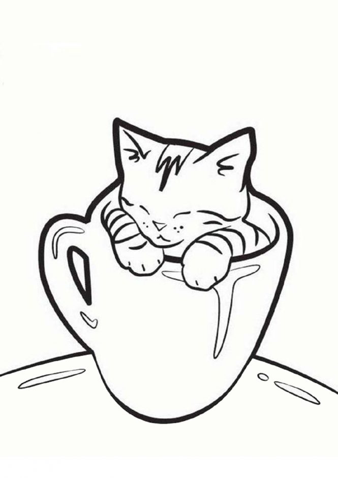 60 Printable Kitty Cat Coloring Pages 47