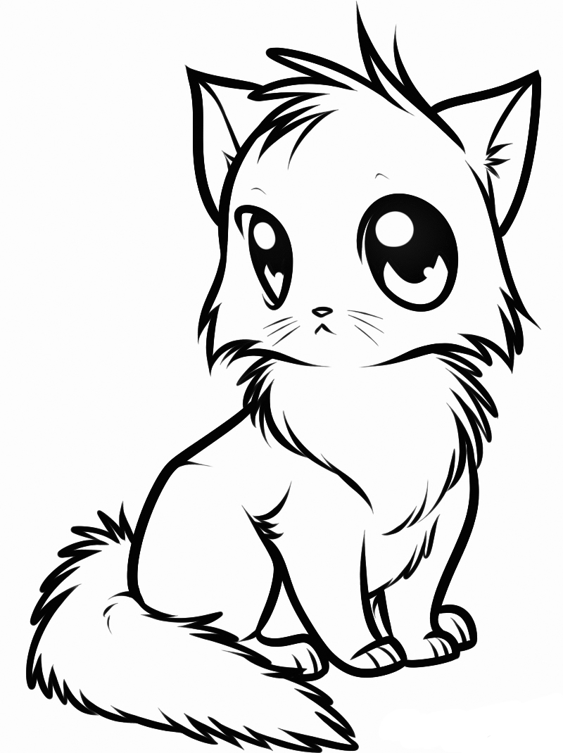 60 Printable Kitty Cat Coloring Pages 48