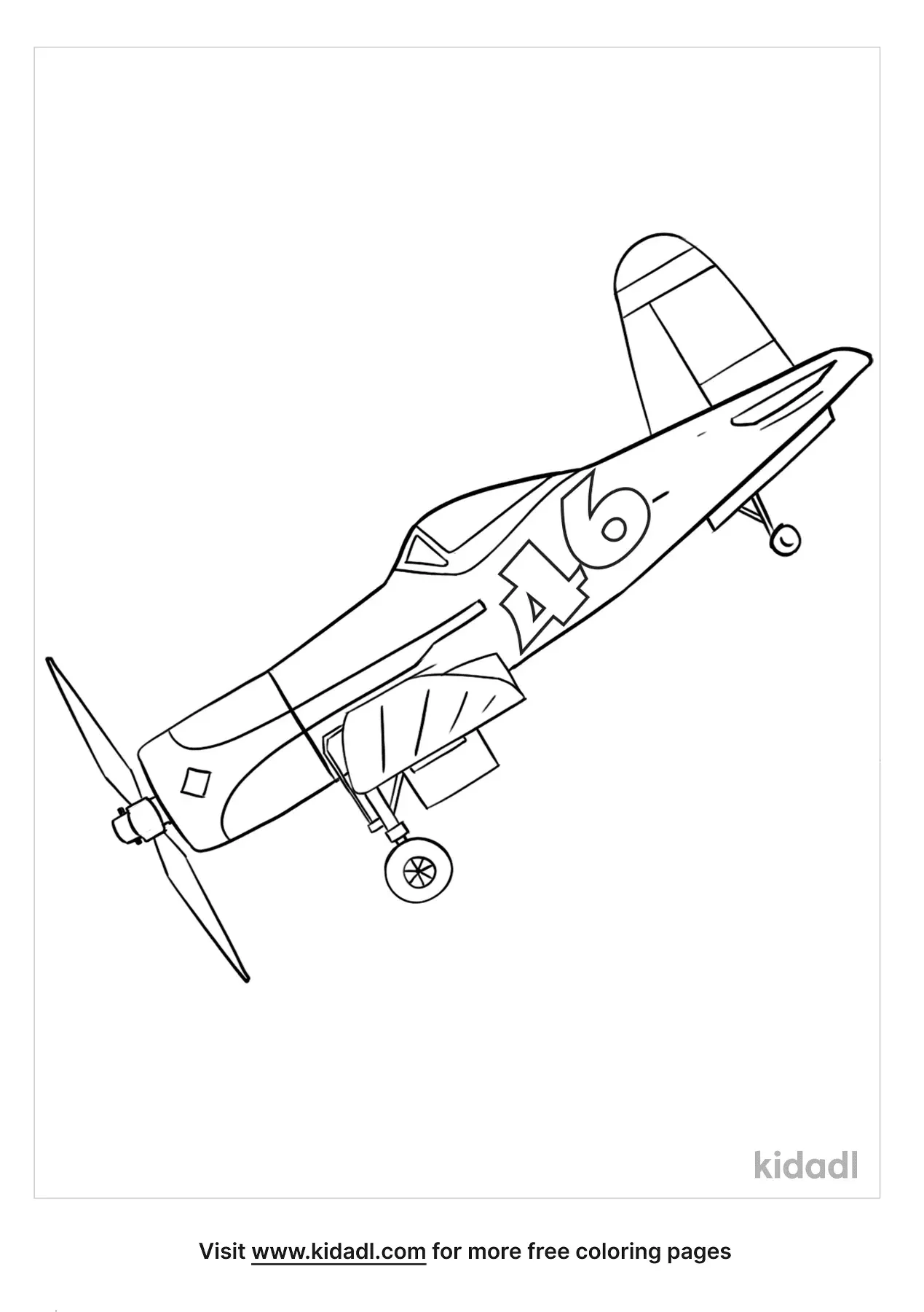 60 Printable Plane Coloring Pages 37