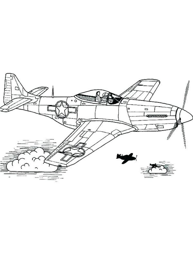 60 Printable Plane Coloring Pages 38