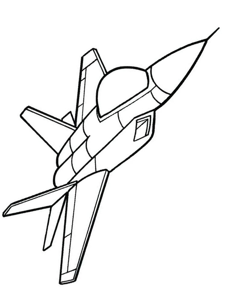 60 Printable Plane Coloring Pages 40