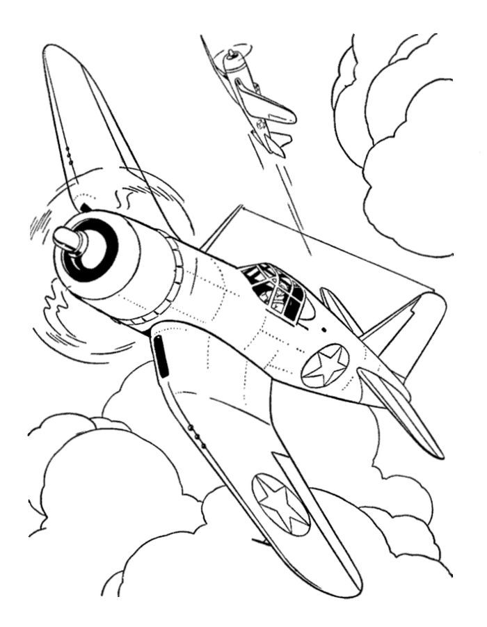 60 Printable Plane Coloring Pages 41