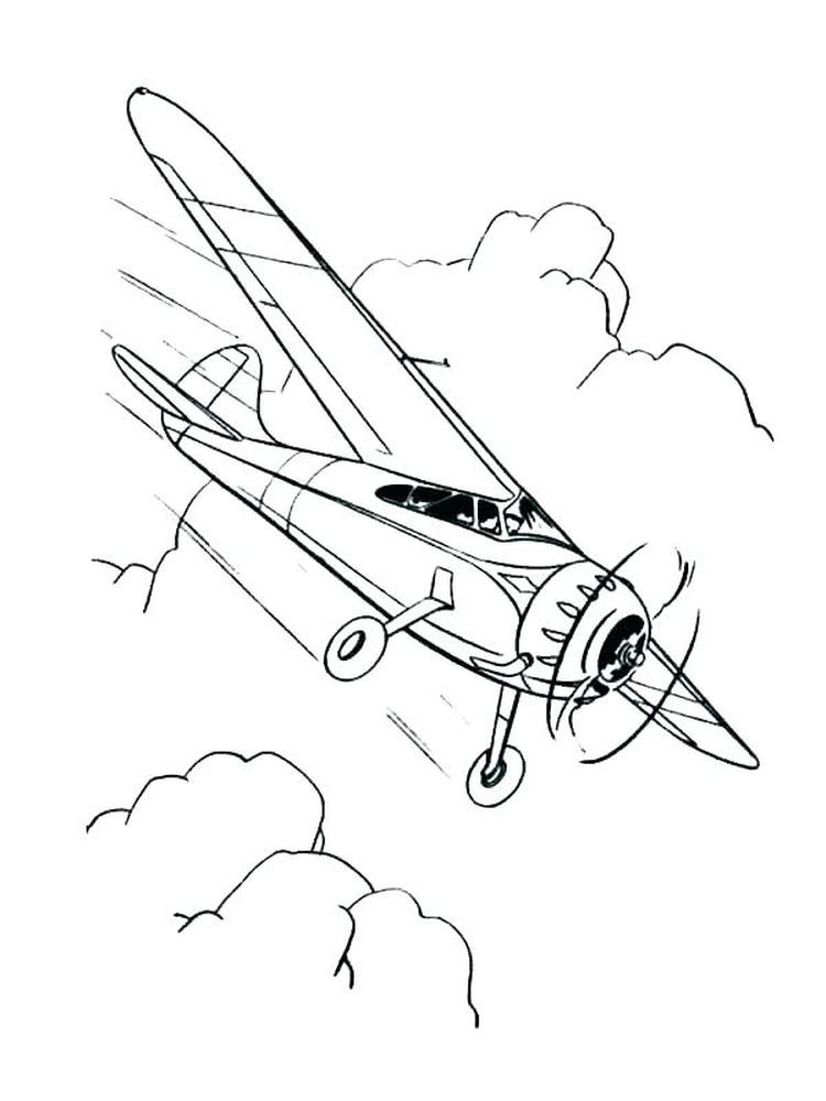 60 Printable Plane Coloring Pages 42