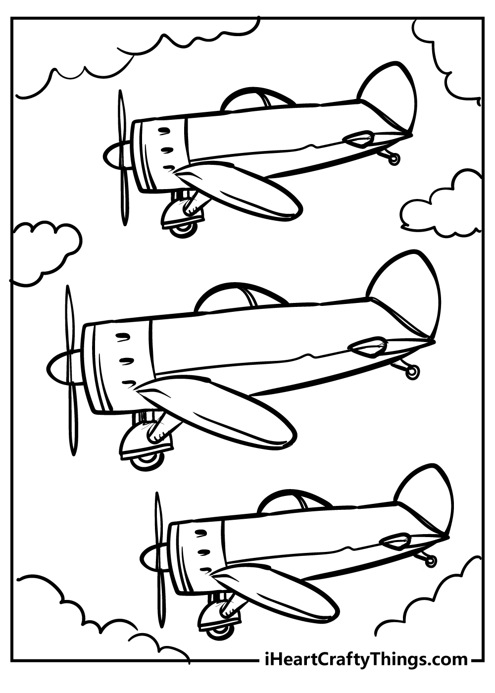 60 Printable Plane Coloring Pages 50