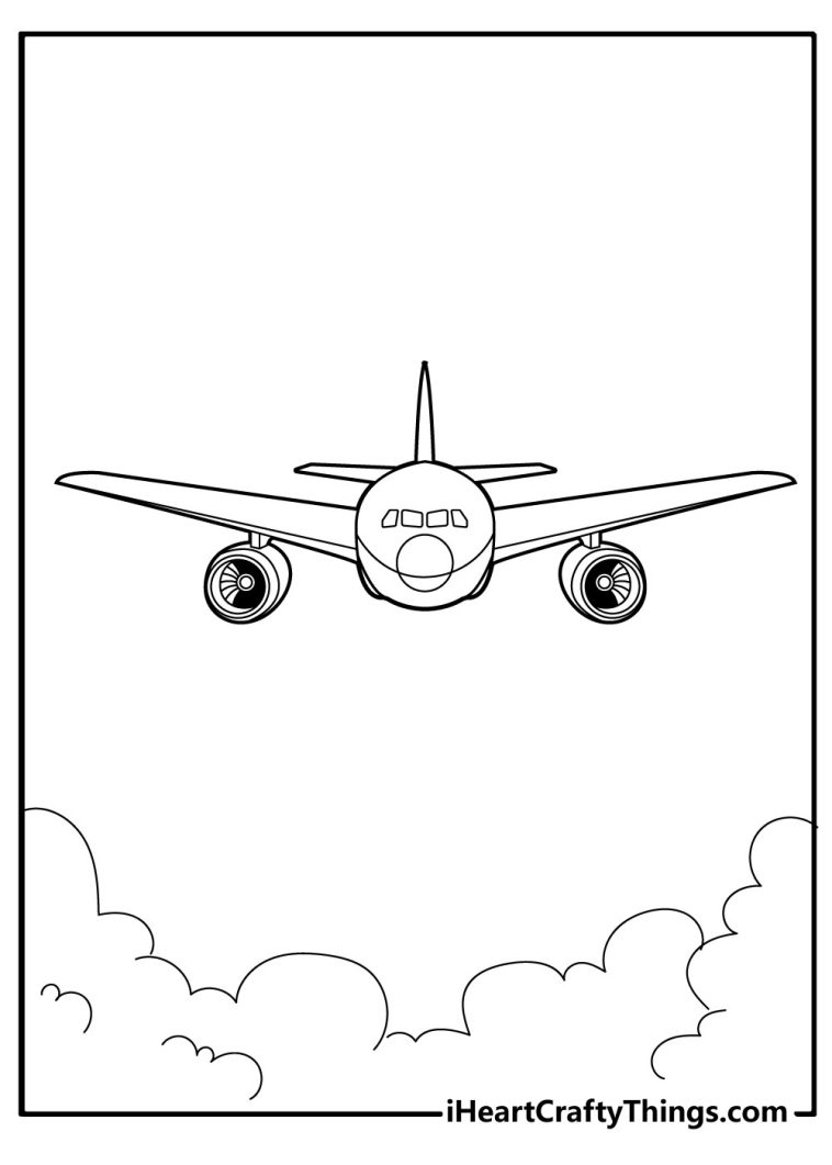 60 Printable Plane Coloring Pages 6