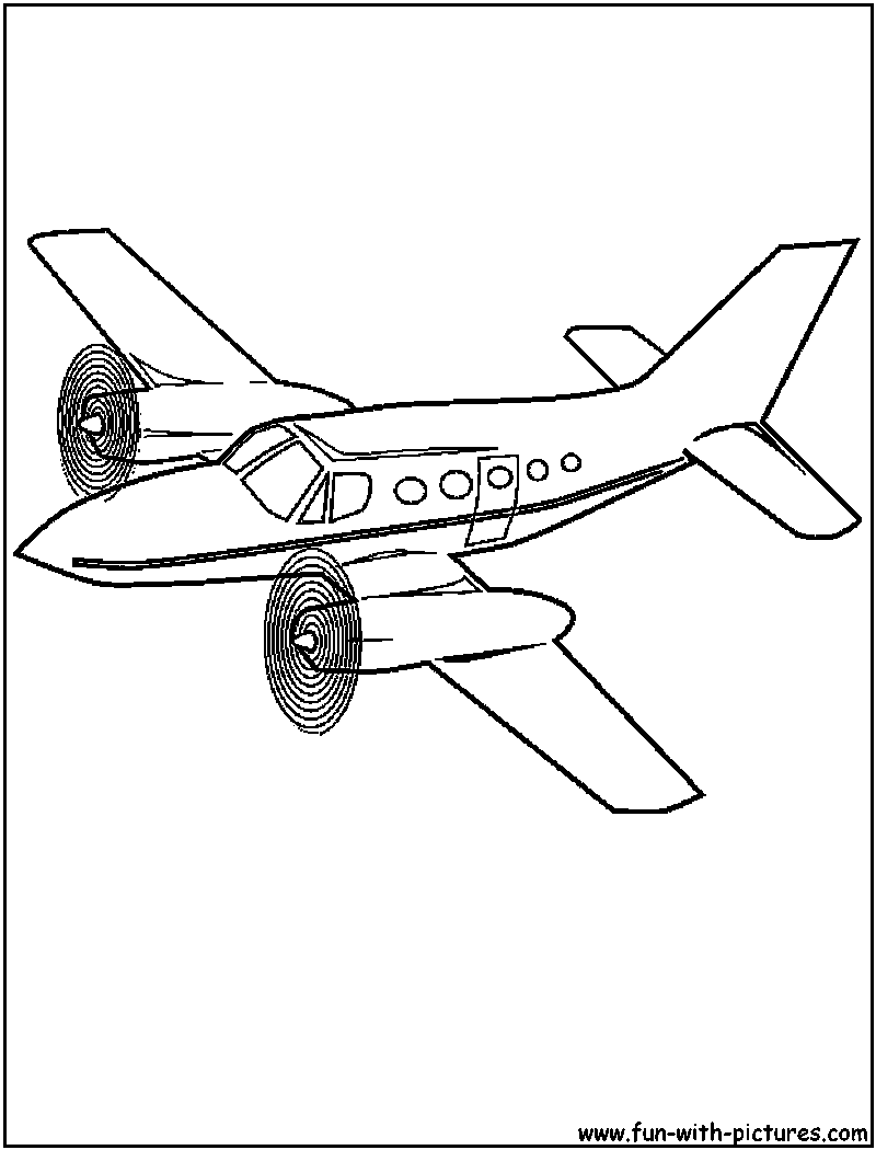 60 Printable Plane Coloring Pages 7