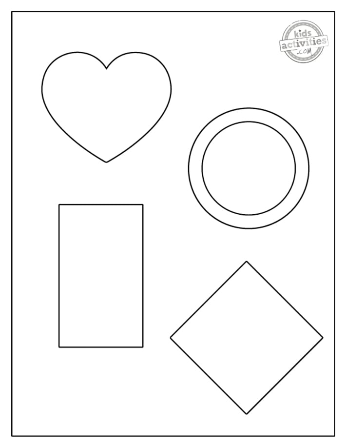 60 Printable Shape Coloring Pages 34