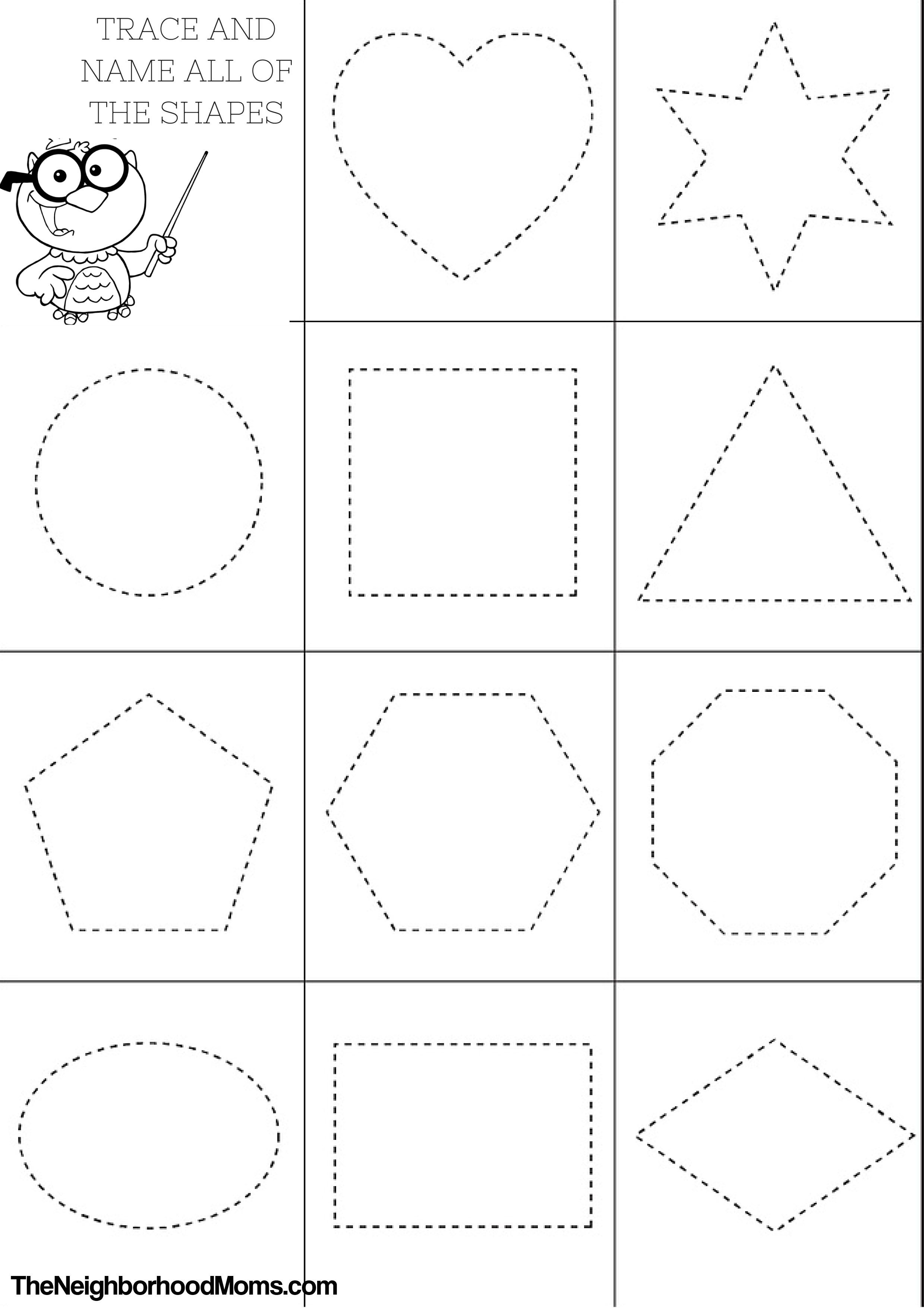 60 Printable Shape Coloring Pages 35