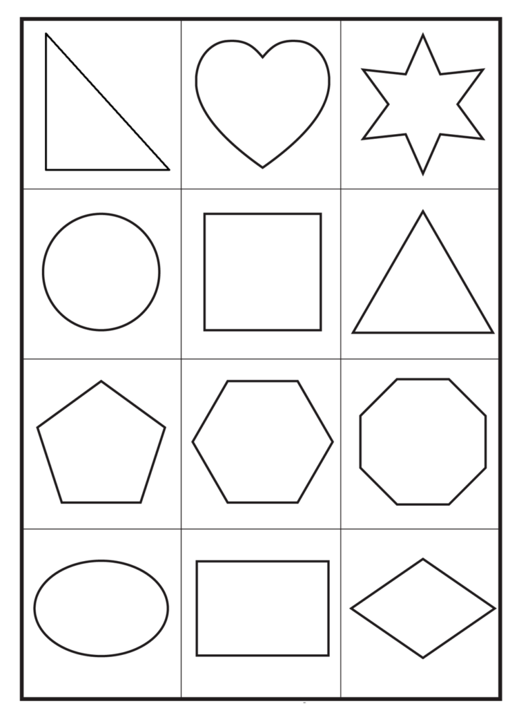 60 Printable Shape Coloring Pages 53