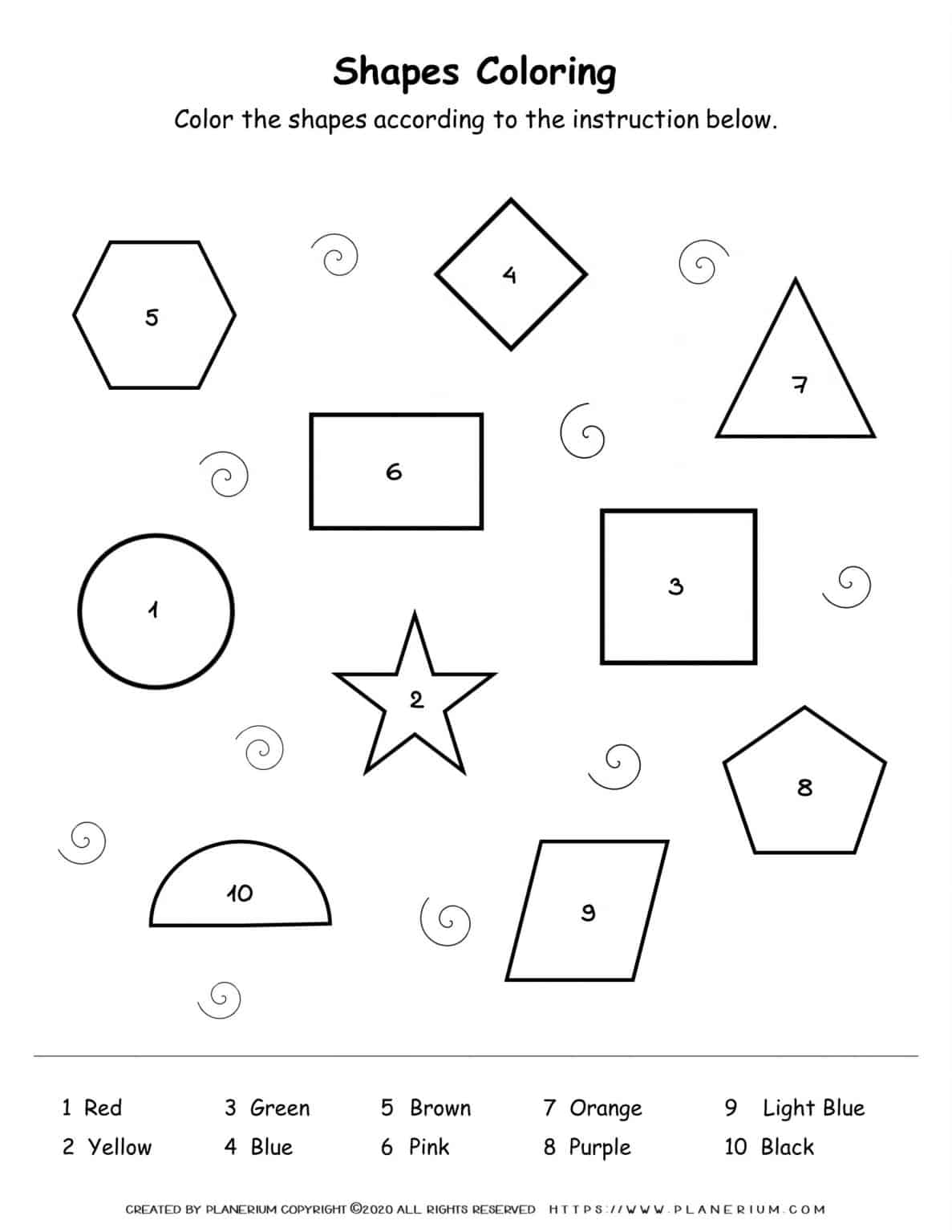 60 Printable Shape Coloring Pages 56