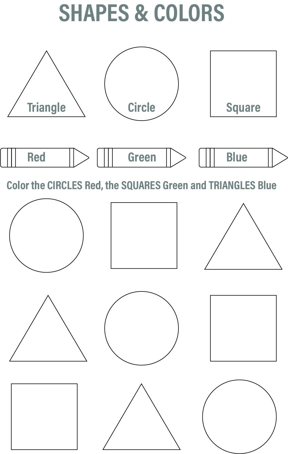 60 Printable Shape Coloring Pages 59