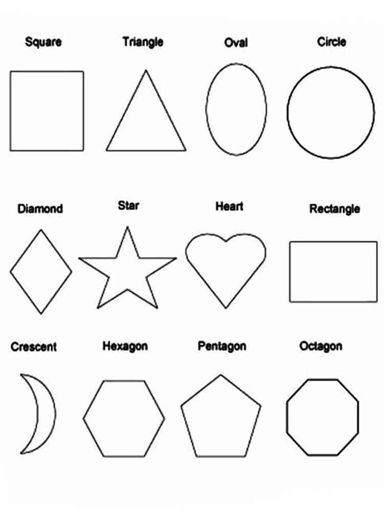 60 Printable Shape Coloring Pages 61