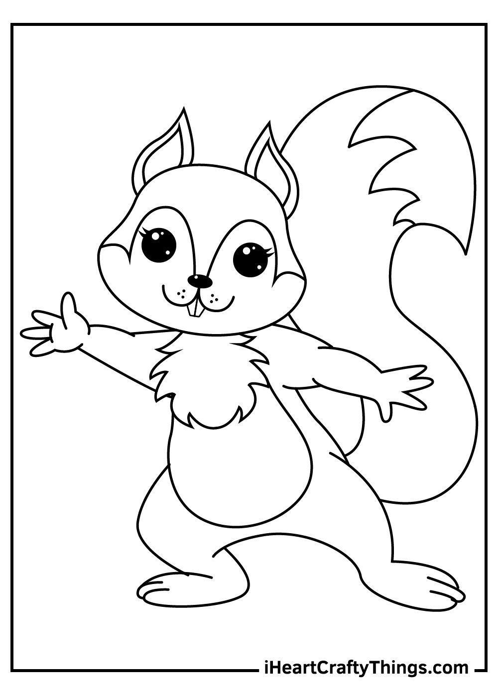 60 Printable Squirrel Coloring Pages 20