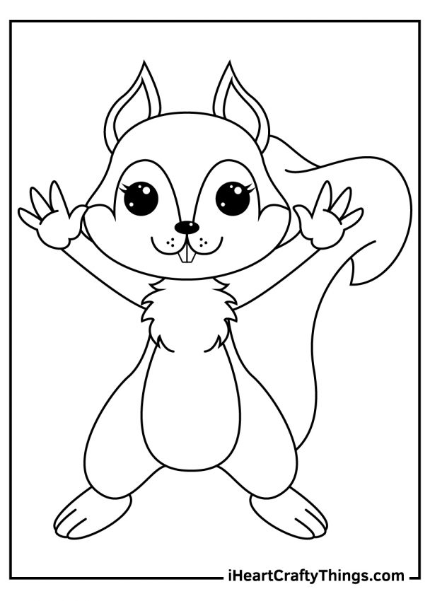 60 Printable Squirrel Coloring Pages 37