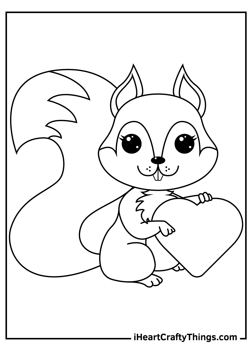 60 Printable Squirrel Coloring Pages 5