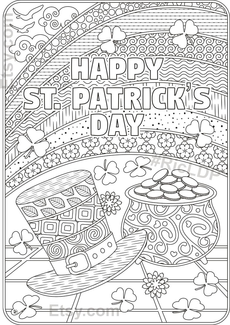 60 Printable St Patrick’S Day Coloring Sheets 18