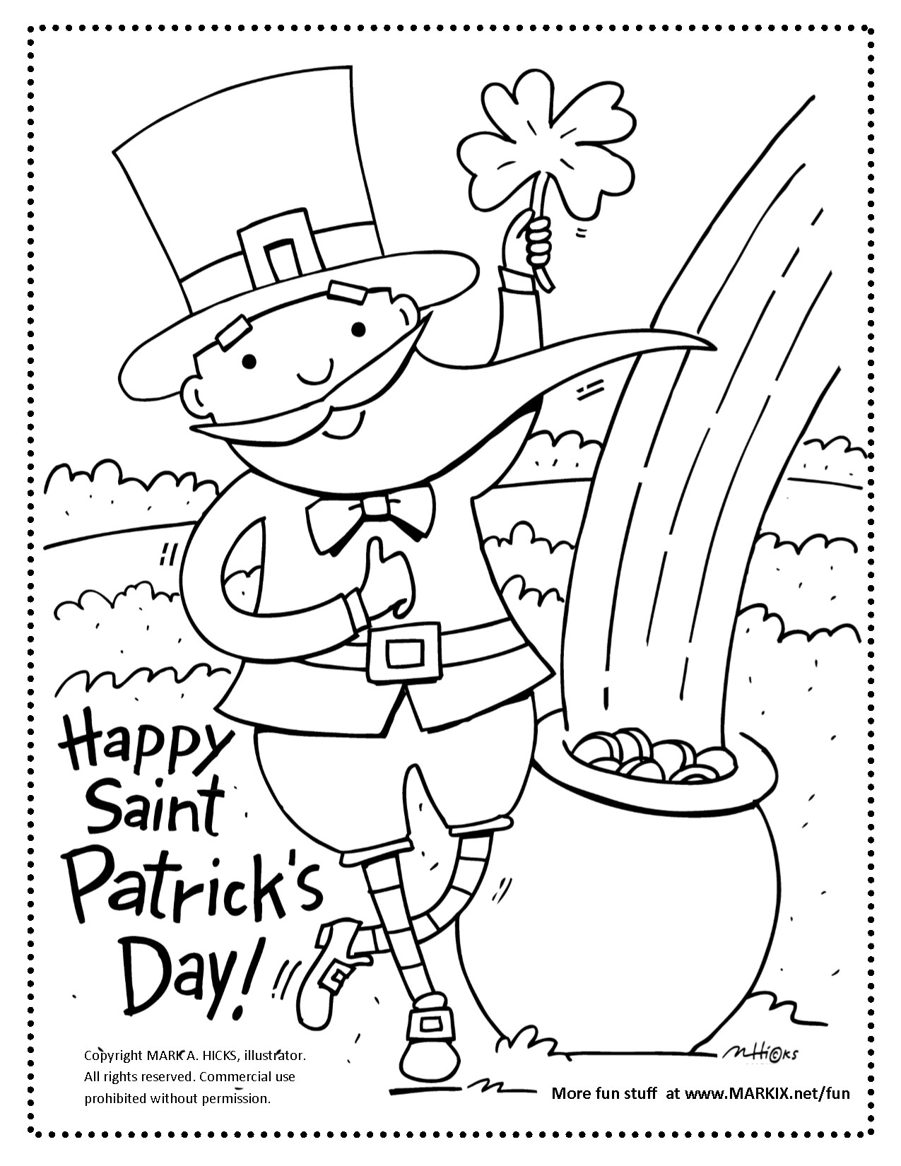 60 Printable St Patrick’S Day Coloring Sheets 58