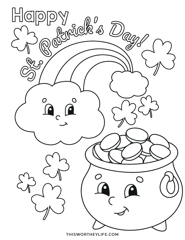 60 Printable St Patrick’S Day Coloring Sheets 60