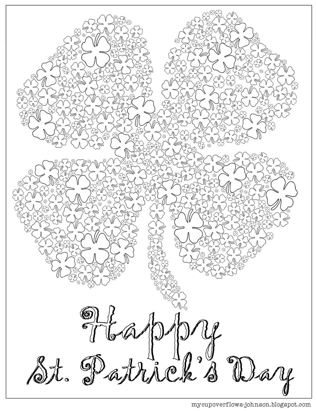 60 Printable St Patrick’S Day Coloring Sheets 61